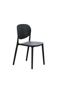 Silla Moderna Ligera de Resina para Sala de Estar, Respaldo Sólido, Diseño Apilable, Relleno de Espuma, Forro de Malla - Muebles para el Hogar y Cafetería, 1 Año de Garantía - Product Image 1