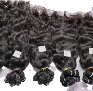Paquet de machine à double tirage de trame de cheveux Remy indiens crus à vague profonde lâche naturelle de l'exportateur et du fabricant - Product Image 2