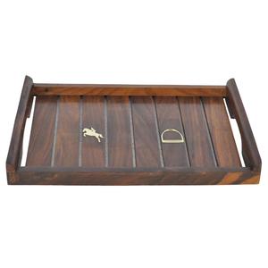 Plateau de petit-déjeuner en bois écologique de qualité alimentaire avec poignées, pour usage commercial, fournitures de restaurant - Product Image 5