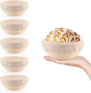 Banneton Basket Handmade Rattan Bread Proofing Basket Sourdough Proofing Basket with <b>Liner</b> Baking Tool Wholesale - Product Image 1