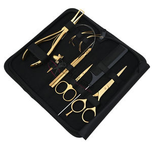 ชุดอุปกรณ์ต่อผมสีทอง พร้อมคีมถอดเม็ดไมโครลิงค์ ที่ร้อยลวด ตะขอเกี่ยว  กรรไกรตัด และอุปกรณ์จัดแต่งทรงผม - Product Image 1