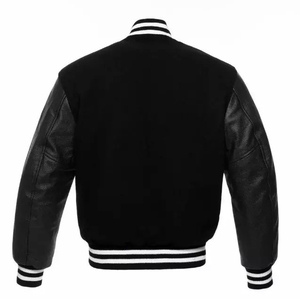 New Men Premium Wool and <b>Leather</b> Sleeves Men Basketball Bomber Varsity <b>Jacket</b> High Quality <b>Jacket</b> For Men - Product Image 3
