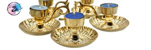 Brass <b>Tea</b> <b>Light</b> Candle Holder for Table Centerpiece Decorative for Wedding Diwali Home Decor - Product Image 6