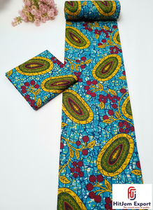 Tela de Algodón Ankara y Estampado Africano Ghana de Alta Calidad para Moda Femenina, Manualidades y Mercado Textil - Product Image 4