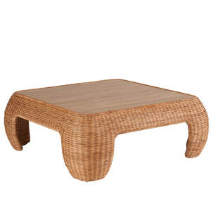 Mesa de centro con acento superior de madera maciza para sala de estar Muebles elegantes - Product Image 4