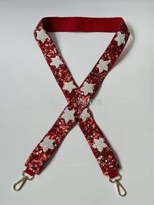 Sangle de sac à main en perles artistiques aux couleurs vives, motif d'inspiration tribale, boucle en acier, parfaite pour les sacs à bandoulière, les cabas et les sacs messager - Product Image 2