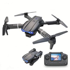 E99 PRO Commercial Foldable RC Drone Brushless Motor 6-Axis Gyro Portable Dual <b>Camera</b> 4K 8MP 6KM Flying Quadcopter Long Range - Product Image 1