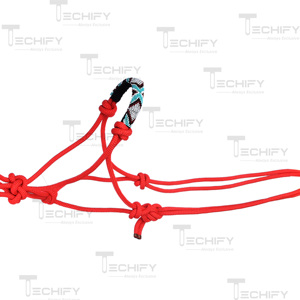 Longe d'entraînement réglable en nylon durable pour cheval avec muserolle perlée - Product Image 2