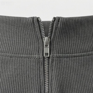 Jupe courte trapèze pour femme, taille élastique, tricotée, couleur unie, décontractée, plissée, en coton élasthanne extensible, confortable, toutes saisons - Product Image 4