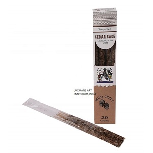 CedarSage GOLDEN VIJAYSREE Hot Sale Popular Fragrance Golden <b>Lavender</b> <b>Perfumed</b> Hand-made 100% Natural Indian Incense Sticks Pack - Product Image 2