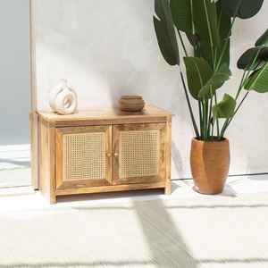 ตู้ข้างเตียง 2 ประตู รุ่นวันดานา โอไรออน เทอร์รา ราตัน ดีไซน์ทันสมัย ผลิตจากหวายธรรมชาติ สำหรับจัดเก็บของ - Product Image 5