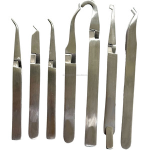 Juego de 7 Pinzas Ergonómicas de Ortodoncia Dental para Remoción y Colocación de Brackets, Instrumentos Quirúrgicos Manuales Plateados, Kit con Certificación CE - Product Image 6
