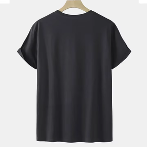 T-shirt décontracté premium pour homme, manches courtes, coton doux, respirant, tenue estivale confortable et élégante pour tous les jours - Product Image 2
