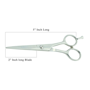 Ciseaux de coiffure professionnels en acier inoxydable, lame droite tranchante, pour droitiers, manche incliné, ciseaux de salon - Product Image 6