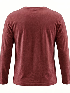 Men's Neck Short Sleeve Solid Green Cotton Jersey Casual T-Shirt Regular Fit Breathable Knitted Fabric 180g Eco-Friendly Blank - Product Image 5