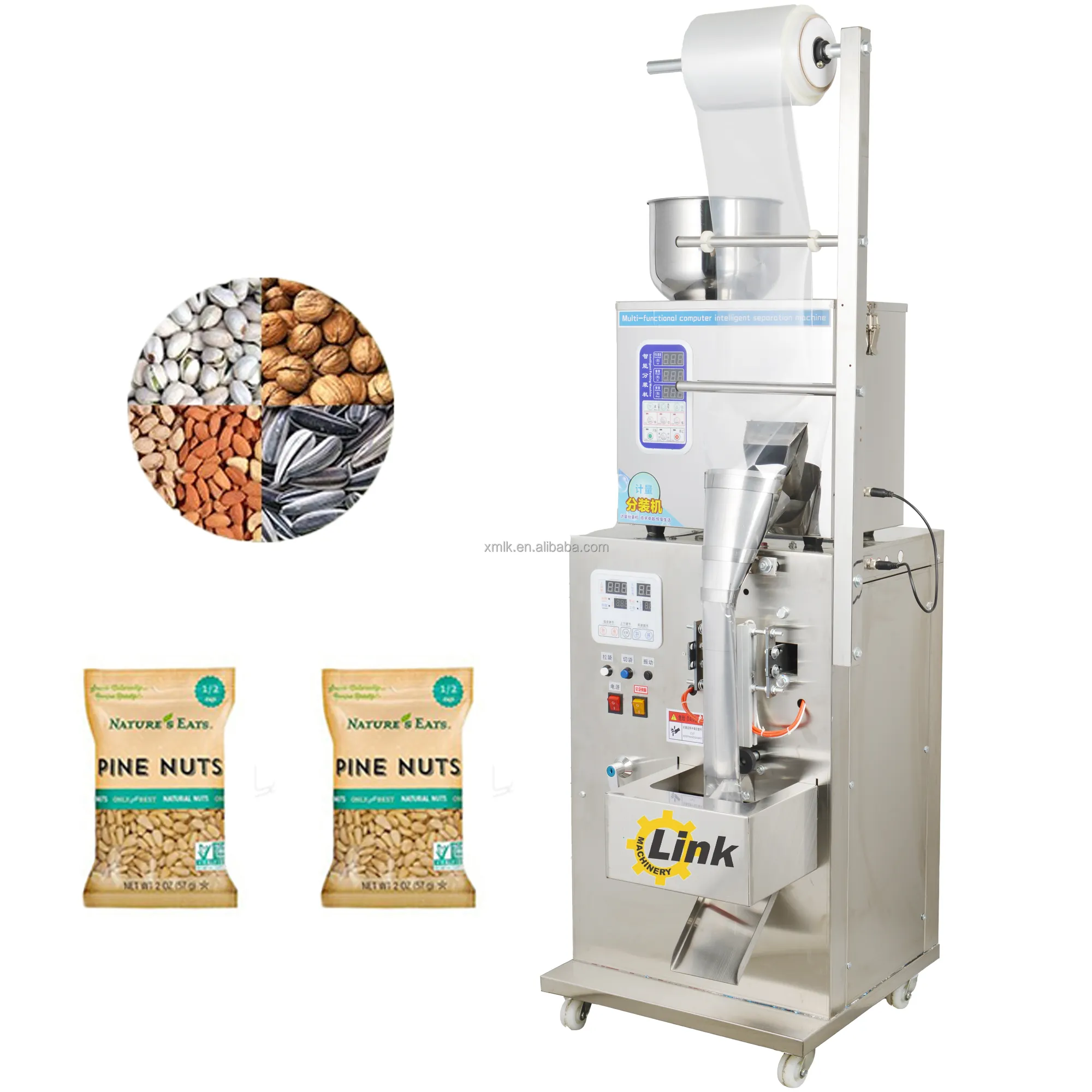 Avec Date Impression Vente d'usine Machine à Emballer Farine de Céréales Sac de Sucre Blanc Machine à Emballer les Grains de Haricots