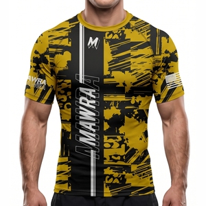 Mawra Custom Branding <b>Rashguard</b> Men's Athletic Compression Shirt MMA <b>BJJ</b> Grappling Training Gym Sportswear Private Label - Product Image 1