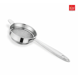 SS Zee Heavy Double Mesh <b>Strainer</b> with Comfortable Handle for Secure Grip and Easy Rest on Pot Rim Eco-Friendly - Product Image 1