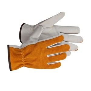 Leather Safety <b>Gloves</b> Wrist Length Unlined <b>Thermal</b> Eco-Friendly Winter Outdoor Plain Style Brown - Product Image 6
