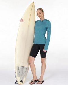 Sudadera con Capucha Personalizada para Mujer, Manga Larga, de Alto Rendimiento, Color Sólido, Secado Rápido, Spandex, Poliéster, para Actividades al Aire Libre - Product Image 3