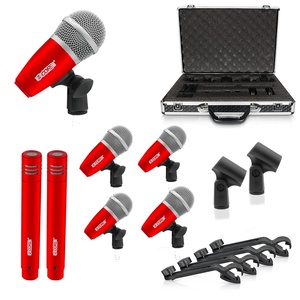 Kit de micros de batterie 5Core, 7 pièces, micros dynamiques pour grosse caisse, tom, et caisse claire, ensemble de micros pour instruments - Product Image 1