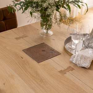 Mesa de comedor Vandana Solace Flux de madera de mango - Product Image 4