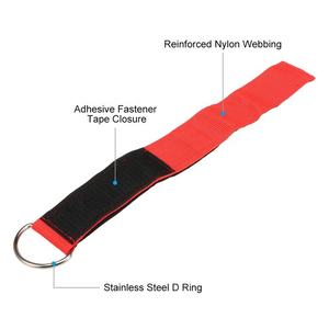 Correa de tobillo de levantamiento de pesas con logotipo personalizado, correas de tobillo acolchadas de neopreno ajustables para gimnasio y Fitness - Product Image 5