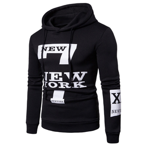 Ensemble sweat à capuche et pantalon de survêtement blanc pour homme, style New York, manches longues, cordon de serrage, streetwear décontracté, 100% coton respirant, coupe ample 2 - Product Image 3