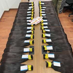 Extensiones de Cabello Humano Natural Liso de un Solo Donante, Color Natural, Cabello Vietnamita, Listo para Enviar al por Mayor - Product Image 6