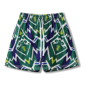 Wholesale Cheap Prices Hot Sale Customizable Unisex Mesh Sublimation Shorts <b>Drawstring</b> Waist Quick Dry High Quality for Sale - Product Image 1