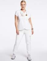Personnalisable à la mode soins infirmiers Jogger Scrubs Femme Top Scrub Costume hôpital uniformes pour médecins en gros
