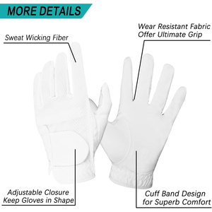 Gants de golf pour hommes, pour gaucher, haute performance par temps chaud et humide, gants de golf personnalisés pour hommes, maille respirante, antidérapants - Product Image 2
