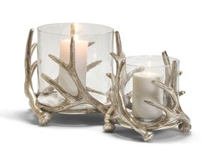 Porte-bougie rustique en bois de renne, centre de table décoratif pour Noël, décoration intérieure, vente en gros - Product Image 2