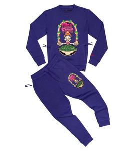 2023 meilleure vente hommes deux pièces mode DTF impression survêtement sur mesure lourd Gsm Streetwear nouveau Style survêtement pour hommes - Product Image 1