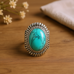 <b>Turquoise</b> Fashion <b>Ring</b> 11.0 Grams Elegant Design - Product Image 3