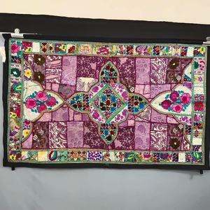 Tapiz Decorativo de Pared de Estilo Vintage, Tapiz de Algodón con Bordado Colorido - Product Image 2