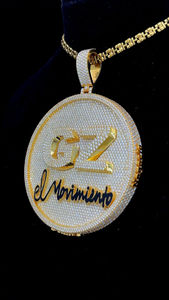 Colgante Grande de 3 Pulgadas Chapado en Oro de Plata de Ley 925 con Diamante Moissanite VVS, Joyería de Hip Hop para Fiesta, Colgante con Letra para Hombre - Product Image 2