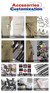 Y2k Relaxed Track Custom Jogger <b>Work</b> Pants Casual 100% Cotton Chino Baggy Tactical Pants Men Cargo Pants &<b>Trousers</b> - Product Image 4