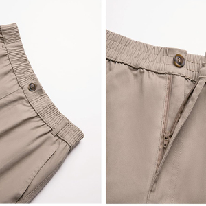 Pantalones Jogger Cargo Beige para Hombre, Pantalones Casuales Ligeros con Bolsillos Laterales y Dobladillo Elástico - Product Image 4