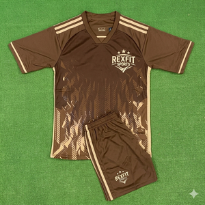 Ensemble de vêtements de sport durables REXFIT SPORTS pour hommes, tenue d'entraînement athlétique, t-shirt et short, vêtements de fitness personnalisés, légers et respirants - Product Image 6