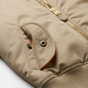 Men's Bomber <b>Jacket</b> Greek Wear Sorority Products Lightweight Full Zip Ribbed Cuffs Casual Outerwear - Product Image 6