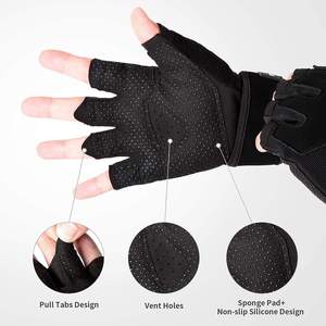 Protection Palm Cross Training Fitness Weight Lifting Grip Gym <b>Gloves</b> for Workout Wholesale Custom Logo Men <b>Gloves</b> - Product Image 4