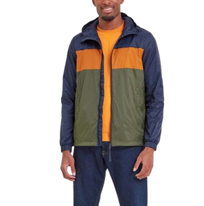 High Quality Custom Logo Windbreaker Rain <b>Jacket</b> for <b>Men</b> Waterproof <b>Lightweight</b> <b>Summer</b> Season Plus Size Color Block Design - Product Image 2