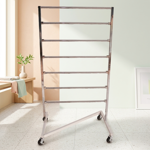 Bros Display Heavy Duty Clothing Rack Foldable Portable Metal <b>Shelf</b> Garment Organizer Cheap Price Vietnam OEM - Product Image 2