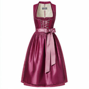 Vestido Dirndl Jacquard con Cinturón, Corte Regular, Personalizable, Vestido Dirndl Bávaro para Adultos, Vestido Tradicional Bávaro para la Cerveza - Product Image 6