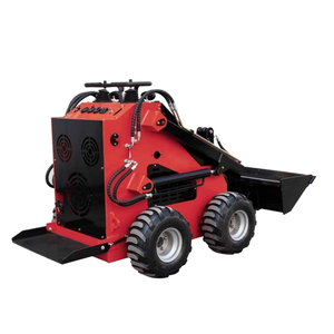 Chargeuse compacte hydraulique sur chenilles, mini-chargeuse diesel avec accessoires de benne pour la construction, l'agriculture et l'élevage - Product Image 2