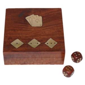 Artículo decorativo Caja de madera Diseño antiguo Mini Cofre del Tesoro Caja de madera Embalaje de lujo de alta calidad Madera de pino Hecho a mano Hogar - Product Image 2