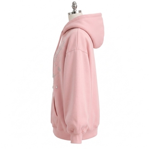 Sudadera con Capucha Elegante para Mujer con Pedrería, Brillante, Ligera, Transpirable, de Manga Larga, Informal, para Verano - Product Image 4