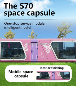 Nouvelle <span class=keywords><strong>maison</strong></span> mobile capsule spatiale moderne 2026, 2 chambres, S70, excellent <span class=keywords><strong>prix</strong></span> pour les maisons conteneurs en acier imperméables - Product Image 2