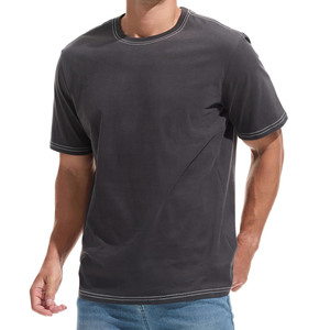 เสื้อยืดผู้ชายผ้าฝ้ายแท้ 100% คุณภาพพรีเมียม สีพื้นเรียบ สำหรับขายส่ง รับสกรีนโลโก้ ปักลายตามสั่ง - Product Image 5